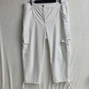 Chico's Crisp White Cargo Pants for woman